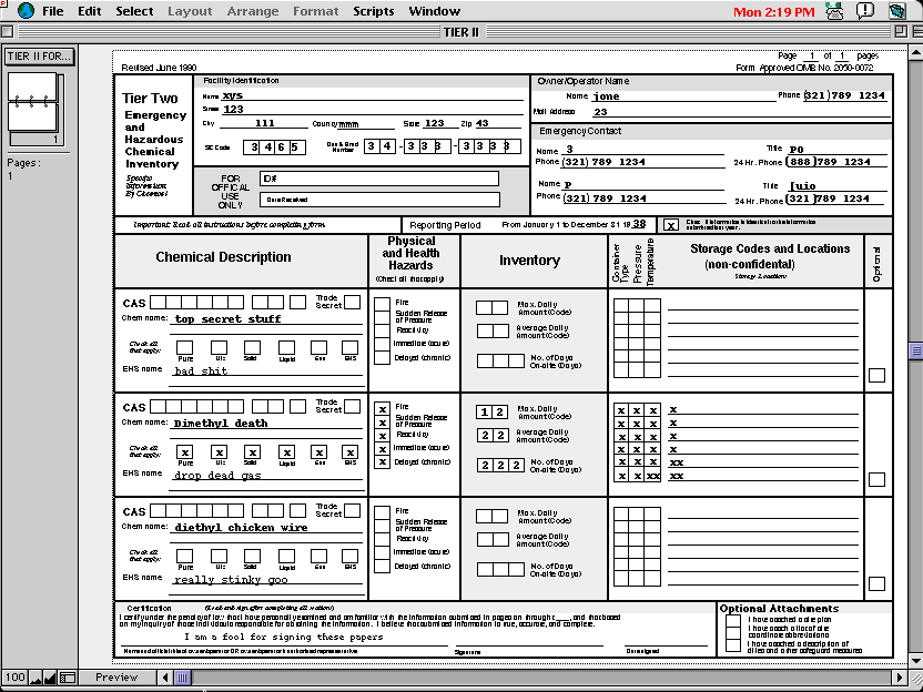 Tier II Report